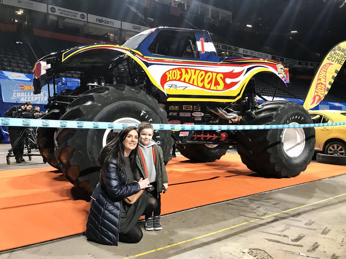 SASVehicles's tweet image. Happy little boy in Manchester... #hotwheelsmonstertruckslive