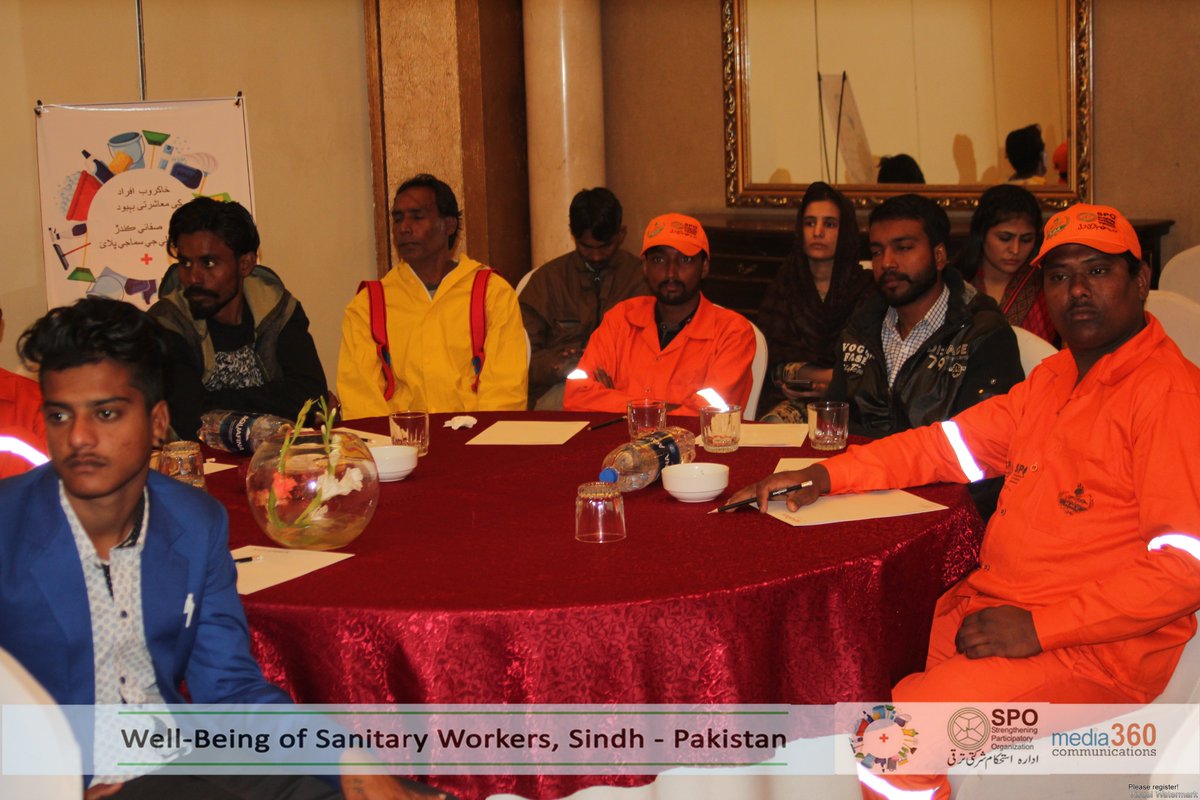 BeingSindh's tweet photo. Shaping a safe &amp; dignified future for sanitory workers organized by #SPO #Hyderabad #Sindh @ Karachi. https://t.co/RZ4x4B0pGg