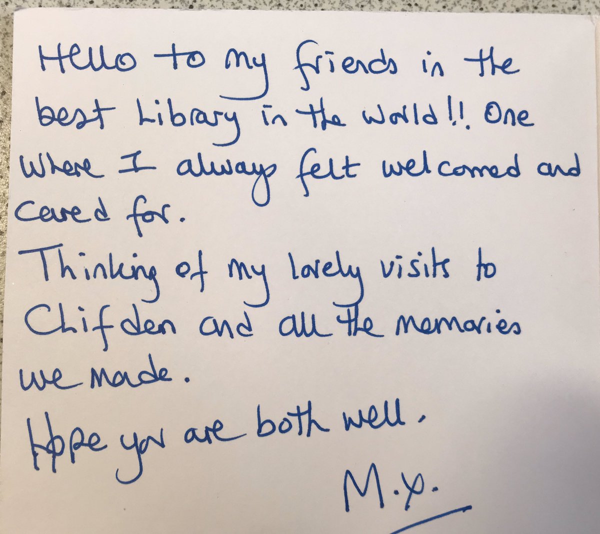 berjeffries's tweet photo. All the way from Australia to #ClifdenLibrary #LoveLibraries https://t.co/Sc0FykcAwG