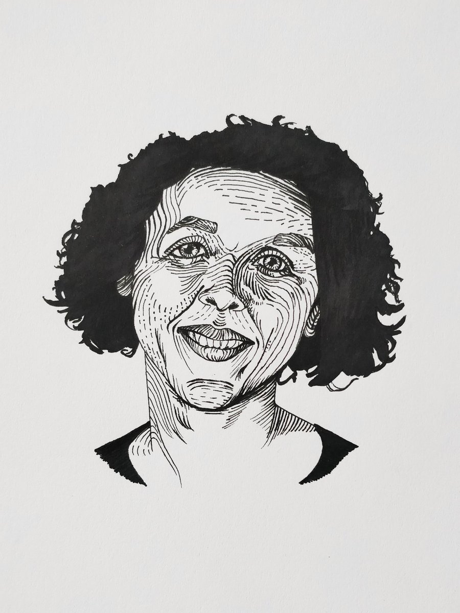 Day 27: Prof Helen Minnis, Child and Adolescent Psychiatry expert  @UofGlasgow. Her experience working in an orphanage in Guatemala led to her specialising in attachement disorders and researching better ways to support vulnerable children. #BHM   x  #Inktober2019 #WomenInSTEM