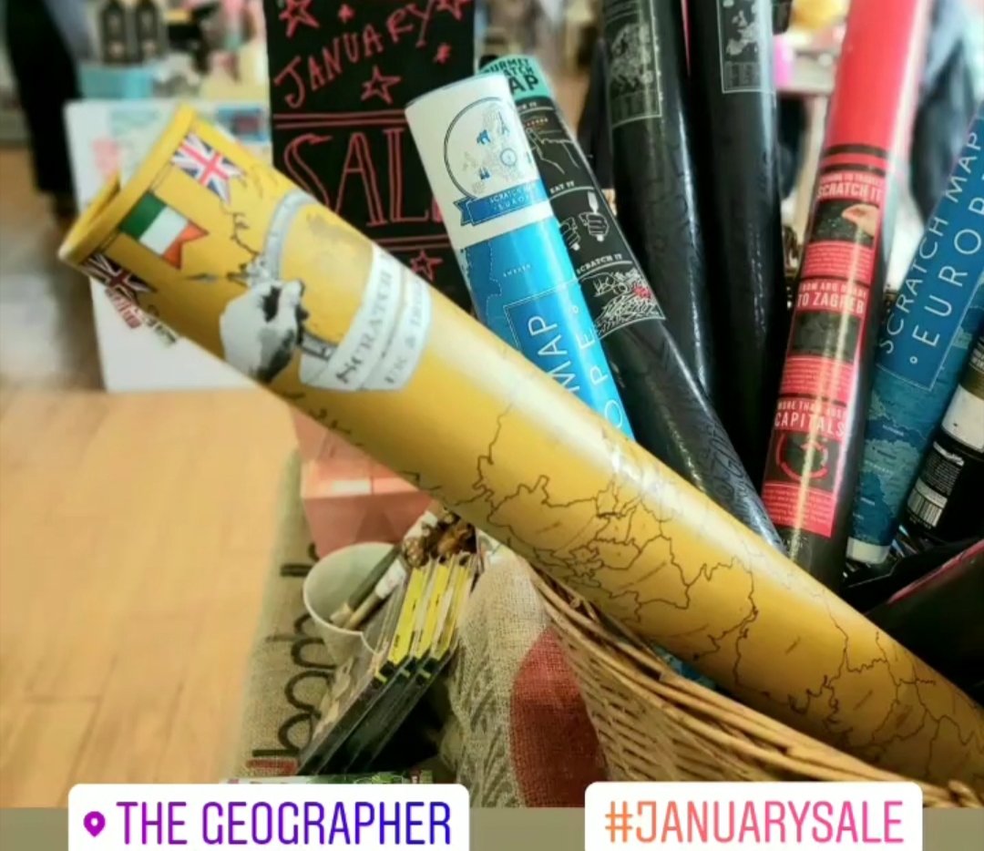 geographerstore's tweet image. Our #januarysale is on! You'll find foodie treats and great gifts including these fantastic #scratchmaps to plot &amp;amp; record your travels! #Cambridge #cafedelistore #shoplocal #wanderlust #saletime
