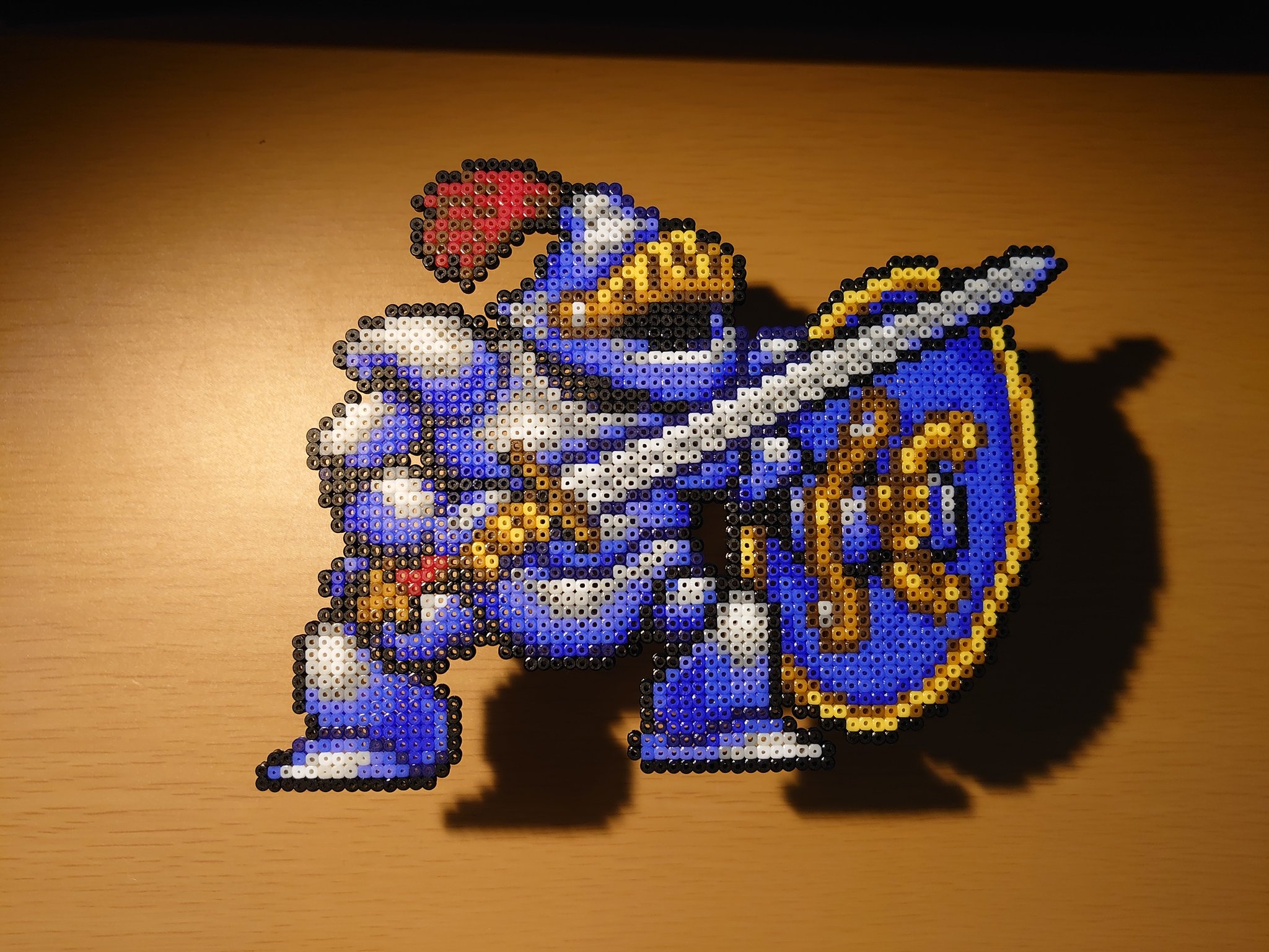 あせろら Tren Twitter さまようよろい かなりの定番モンスター 色違いも多め Dqmではホイミを習得できる基本配合なので使いやすい ドラクエ Dqm アイロンビーズ ミニフューズビーズ