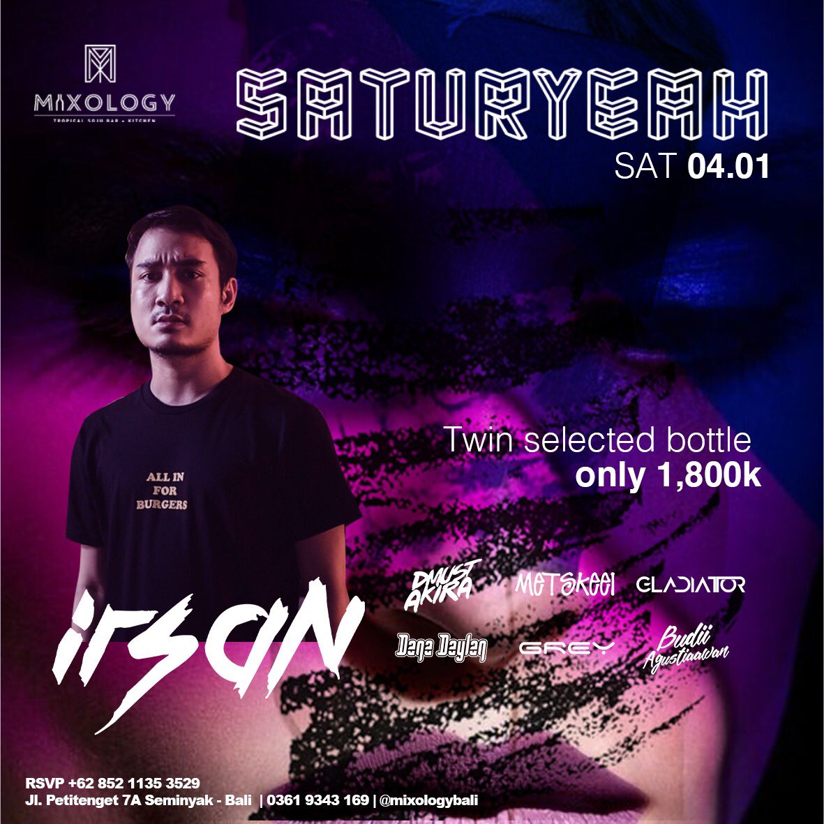Tonight at. Mixology Bali