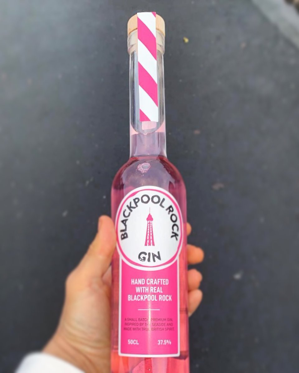 BlkpoolRockGin's tweet photo. Have you tried it yet? Hand made, bottled and labelled, #Blackpool Rock Gin is truly a craft #gin. Made with 10 high quality #botanicals and a subtle hint of real Blackpool Rock, it is fun and nostalgic whilst maintaining a juniper forward flavour. #craftgin #Lancashire https://t.co/ucKsDBDts5