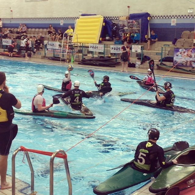 It’s 4-a-side (and we didn’t event get anyone sent off). vikingcanoepolo #CanoePolo #KayakPolo #Mitchell4s at Derby