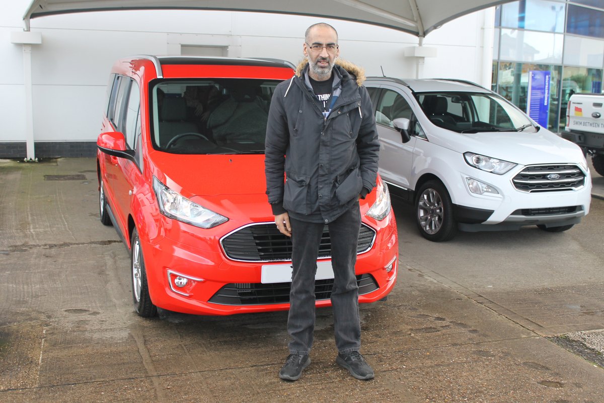 TCHarrisonFord's tweet photo. Here's Mohammed replacing his C-Max with a brand new Grand Tourneo Connect at our Derby dealership! Happy driving, Mohammed!
#HandoverTime #TourneoConnect https://t.co/p85TabqYDS
