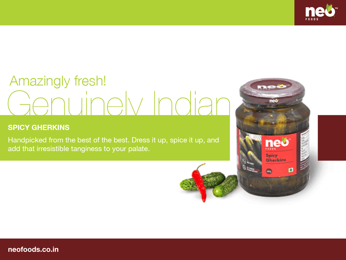 NeoFoodsIndia's tweet photo. Amazingly fresh! Available now at a store near you.
Also available on Amazon and Big Basket.
#GenuinelyIndian #IndianProduce #BestPickles #NeoFoods #SpicyGherkins https://t.co/K64wIW8xmz