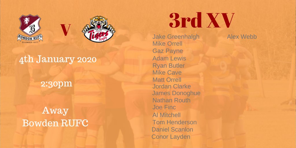 Teams named for the first games of 2020. Good luck 🐯