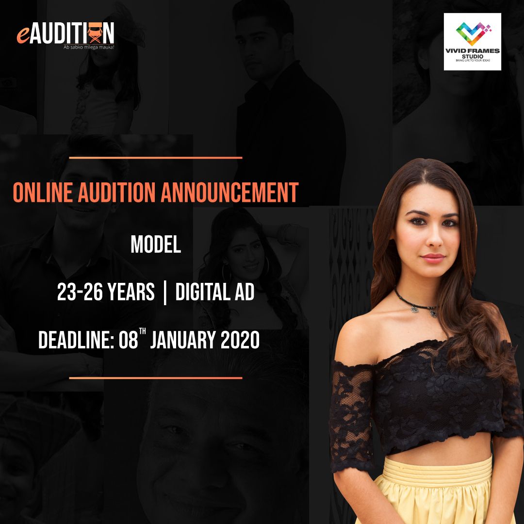 LimeliteClubApp's tweet photo. Vivid Frames Studio is looking for a model for a Digital Ad!⠀⠀
Think you're the one? Download the eAudition App and submit your audition today for free! Link in bio.
#eAudition #OnlineAuditions #casting #auditions #eAuditionApp #bollywood #films #auditionalert #auditionindia https://t.co/ufIDlCyVrw