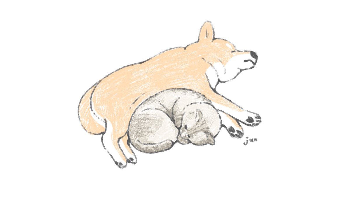 「あたたかいね 」|じゅんのイラスト
