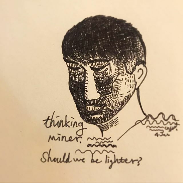 thinkingatom's tweet photo. Thinking miner / 20200104
-
#thinkingminer #thinking #miner #man #sitting #staring #lighter #person #face #visage #daily #drawing #sketch #english #word #vocabulary #pen #art #illustration #design #onedrawingaday #drawingeveryday #dailyatom #crys #crysju https://t.co/W47IvVzRUq https://t.co/NCptqIXHMs