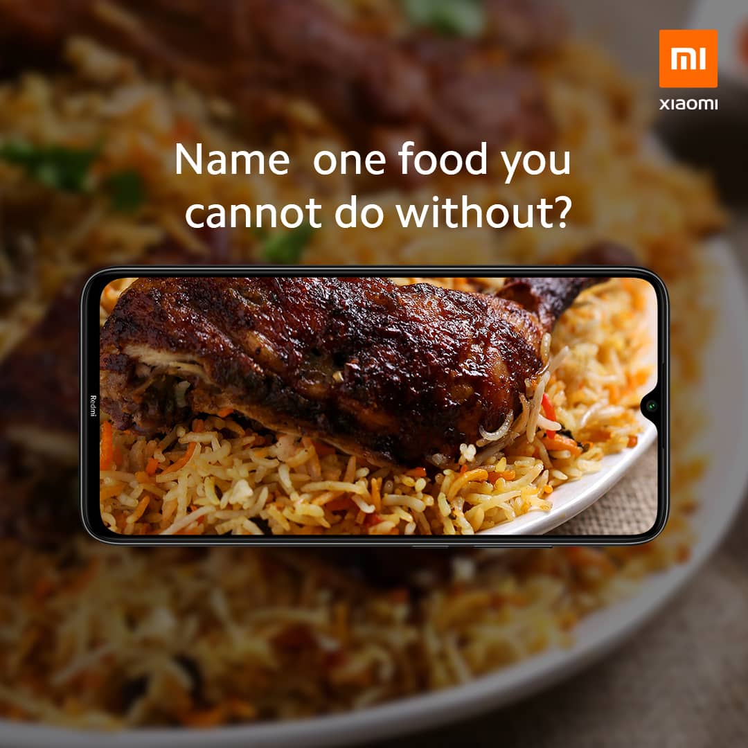 XiaomiNigeria's tweet image. It’s Saturday!
Name one food you cannot do without!
#LiveToCreate