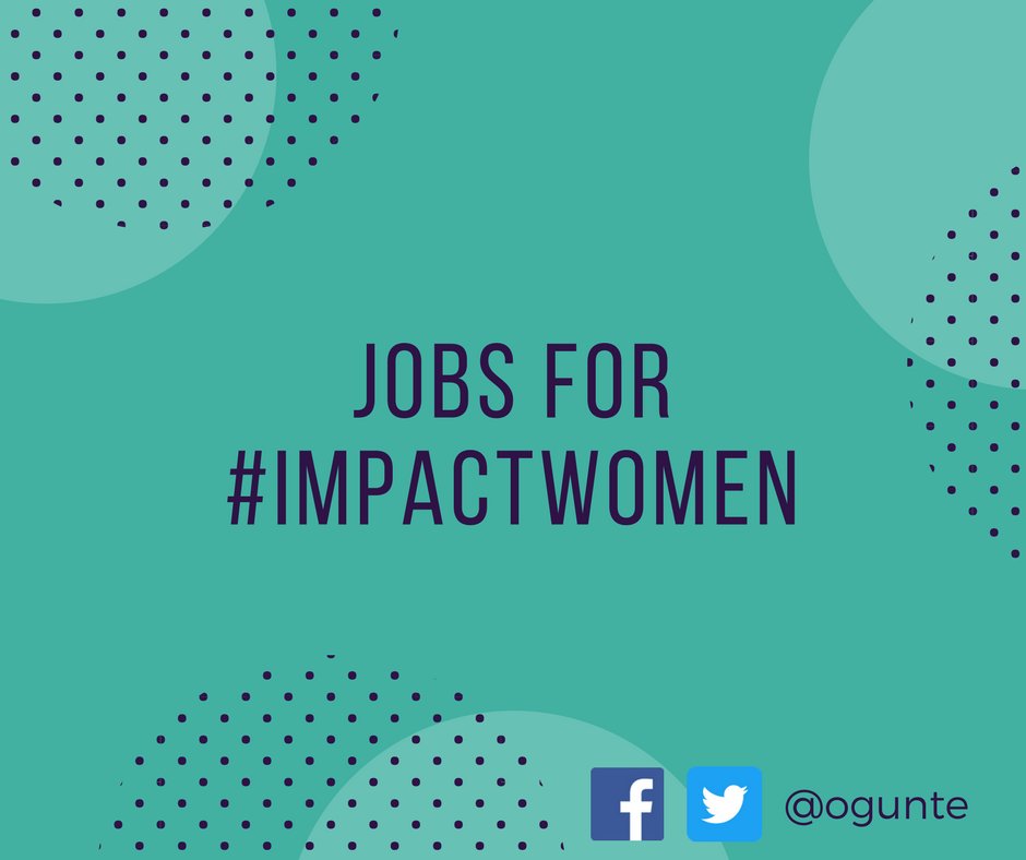 Happy New Year #ImpactWomen! Like every Saturday, we've got a diverse crop of jobs with global social impact organisations. Check this THREAD 👇🏼of opportunities and do share if someone in your network would like to hear about them!🙏🏽#Hiring #socent #socialenterprise #socfin #jobs
