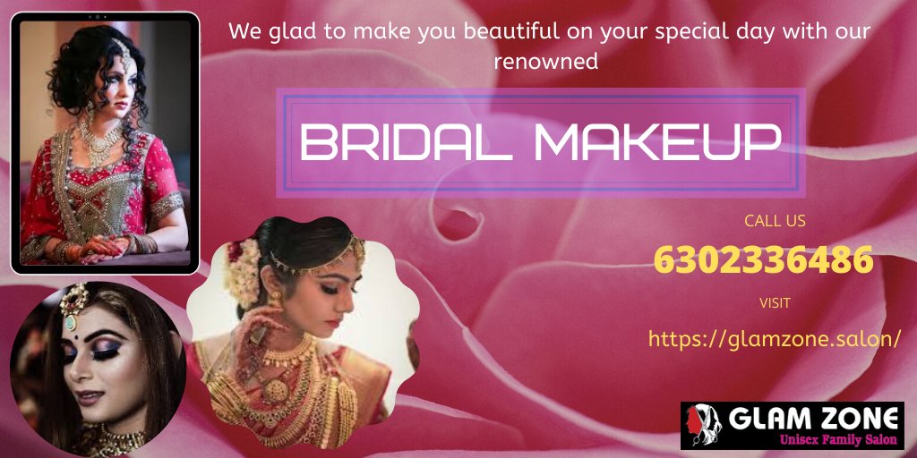 glamzone1's tweet photo. We are here to make you beautiful bride on your special occasion.
Our team of expert beauticians are always feels happy to transform your look.
For more : https://t.co/YEV5NeKKOI
Contact No:  6302336486
#bridalmakeups #beautyparlour #bridalhairstyles #bridaljewelry #unisexsaloon https://t.co/SAIgPsOVEf