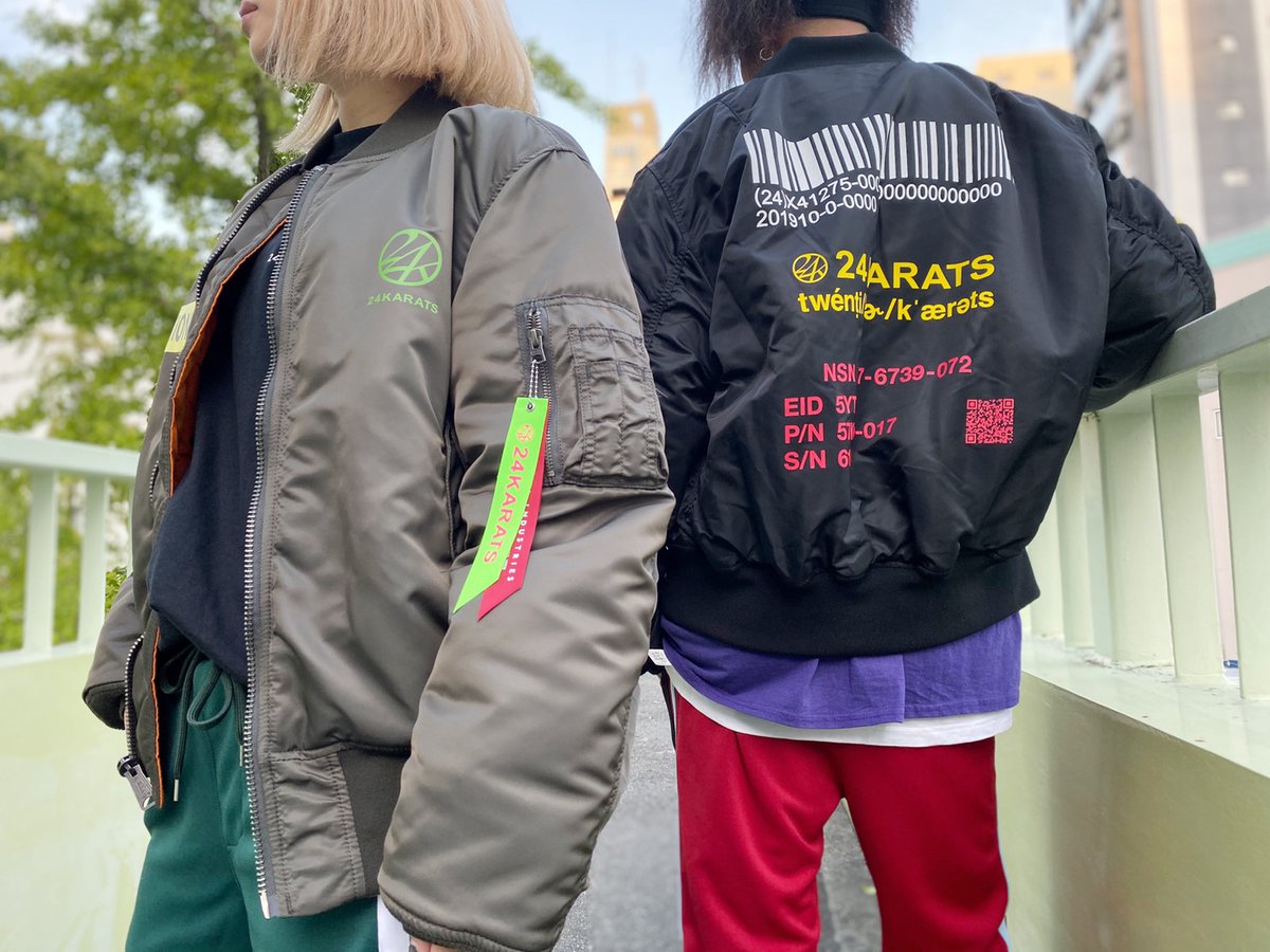 24 KARATS MA-1・フライトジャケット 24karats/MA-1/美品 ALPHA