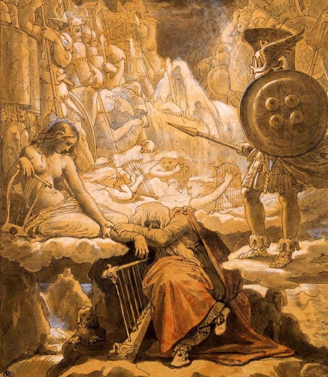 EspidoFreire's tweet photo. Y por último, me ha encantado que surgiera #JamesMacPherson y su #Ossian, un tema que os invito que rastreéis. El mozo hizo creer que sus poemas eran antiguas traducciones del gaélico. Y aunque Ossian también aparece en #Werther, su fama fue muy duradera, y aún hoy se estudia. https://t.co/J6h2sEsUss