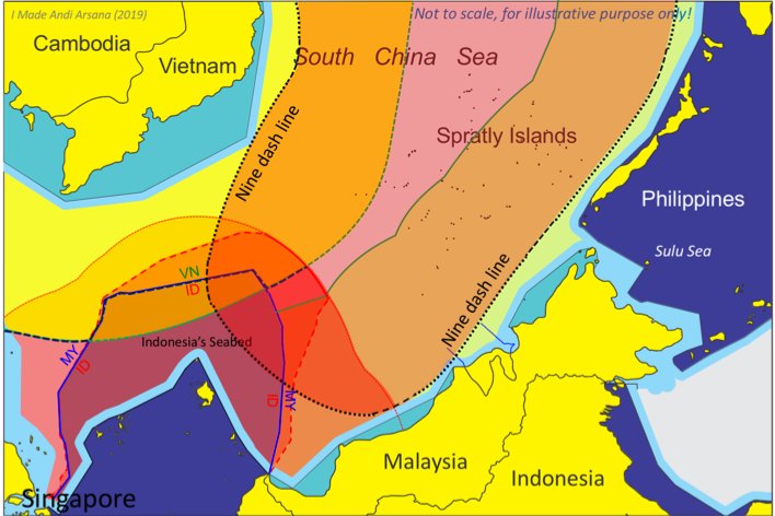 JurnalMaritim's tweet photo. Tentang RI dan China di #LCS sebelah utara Natuna. Klaim ZEE Indonesia menggunakan ketentuan #UNCLOS82, sedangkan China menggunakan alasan historis. Nggak nyambung menurut prof @madeandi 🤭 https://t.co/i0c7TmSdG5