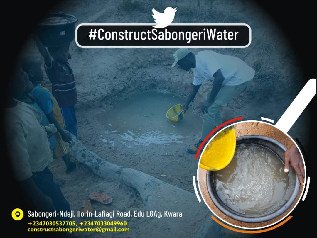 Jospilo06's tweet photo. #ConstructSabongeriWater
Day 4
This qty of #water servers a community, sure u can't drink it. Due to d scarcity of d #water, majority of em bath once in 3 days.
#SDG6 .1: achieve universal & equitable access 2 safe & affordable drinking water for all.
#SaveACommunity
@kwaragovt https://t.co/9hWEbumnH3