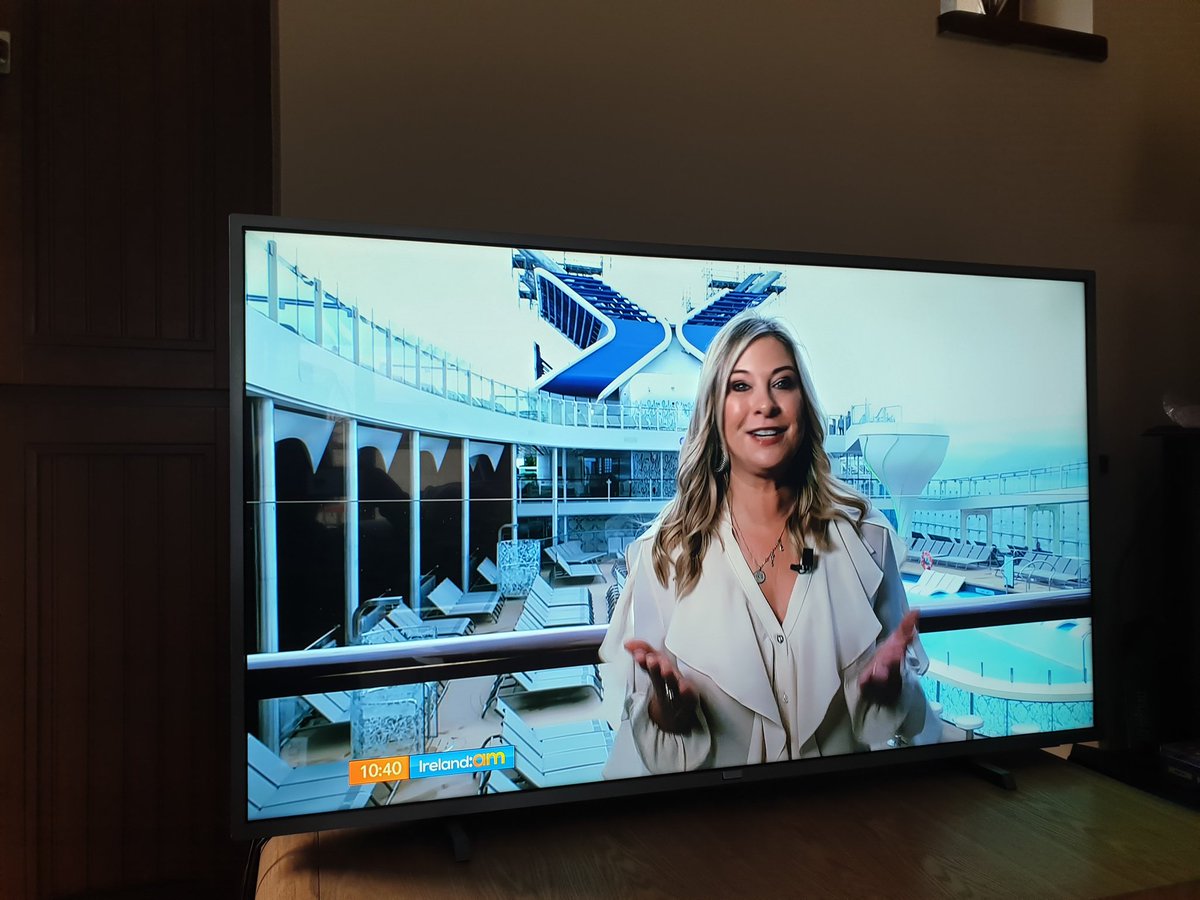 lorquinn's tweet photo. Fantastic watching @lwoodsey on @VirginMedia_One #Weekendam enjoying  the revolutionary Cekebrity Edge this morning @CelebrityIre @CelebrityUK #cruises https://t.co/YRMs2WZwwP