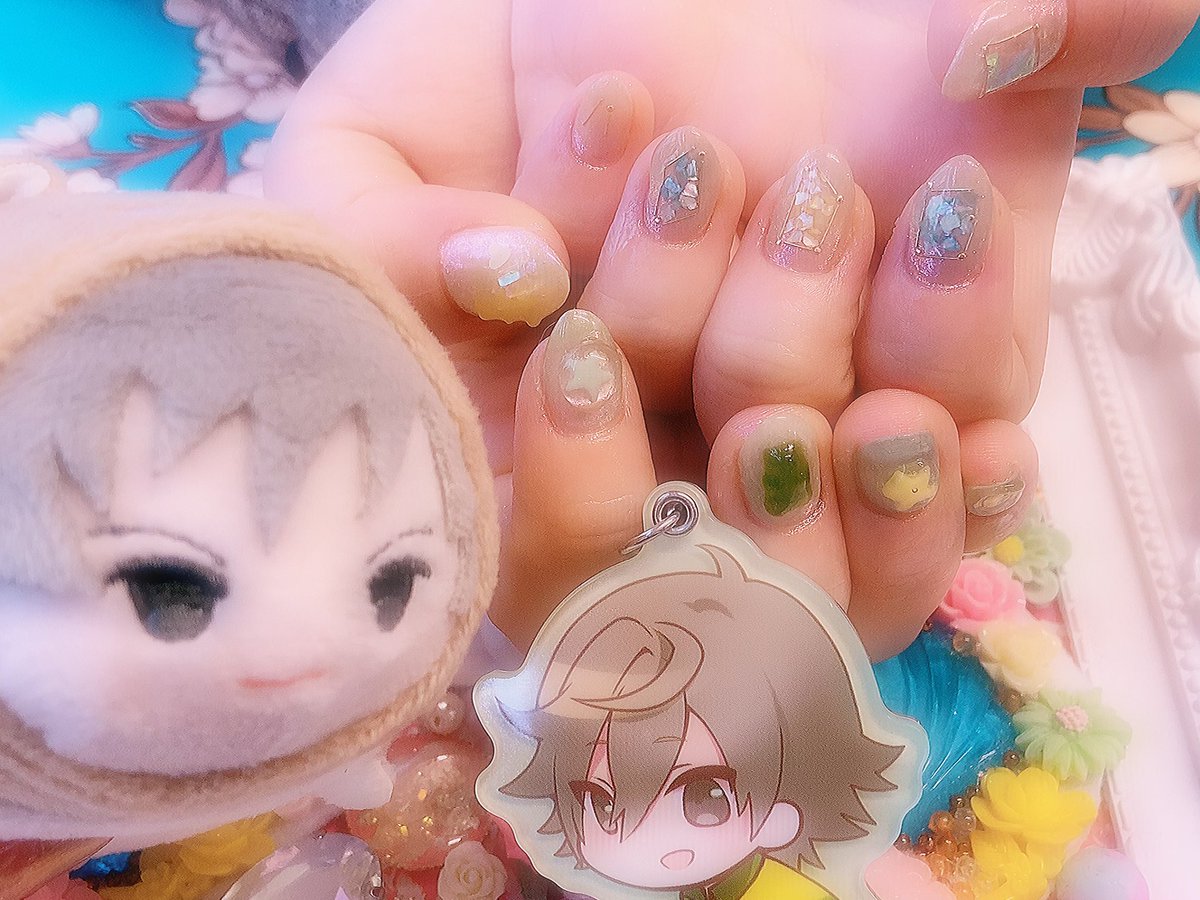 Kedakaiネイル いおり気高い 白石蔵ノ介ニュアンスイメージネイル 気高いネイル テニプリネイル