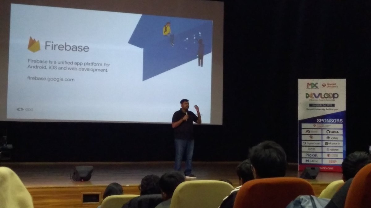Kishanvaja98's tweet image. Speaker @JaldeepAsodariy and @VrijrajSingh giving demo of #actionongoogle with static and dynamic app using #firebase at #devloop organized by @Mehdevclub and @Ganpat_Uni