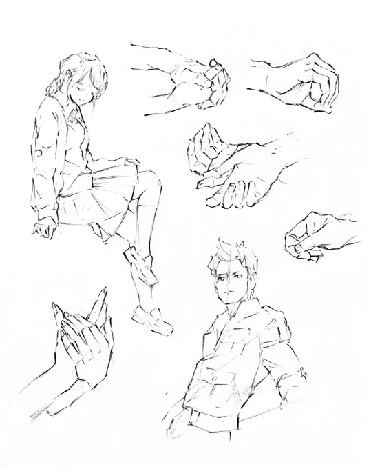 久々に模写
手はまだちょっと苦戦する時がある… 