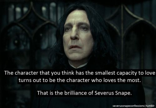 dittanyprince's tweet photo. (From Internet,not mine)
"I still pride myself in the fact that from the completion of reading the first Harry Potter book when I was in elementary school I decided that Snape really was a good person.I wouldn't learn for years later that he actually was.I always liked Snape. :)" https://t.co/cV3hYtDJ3S