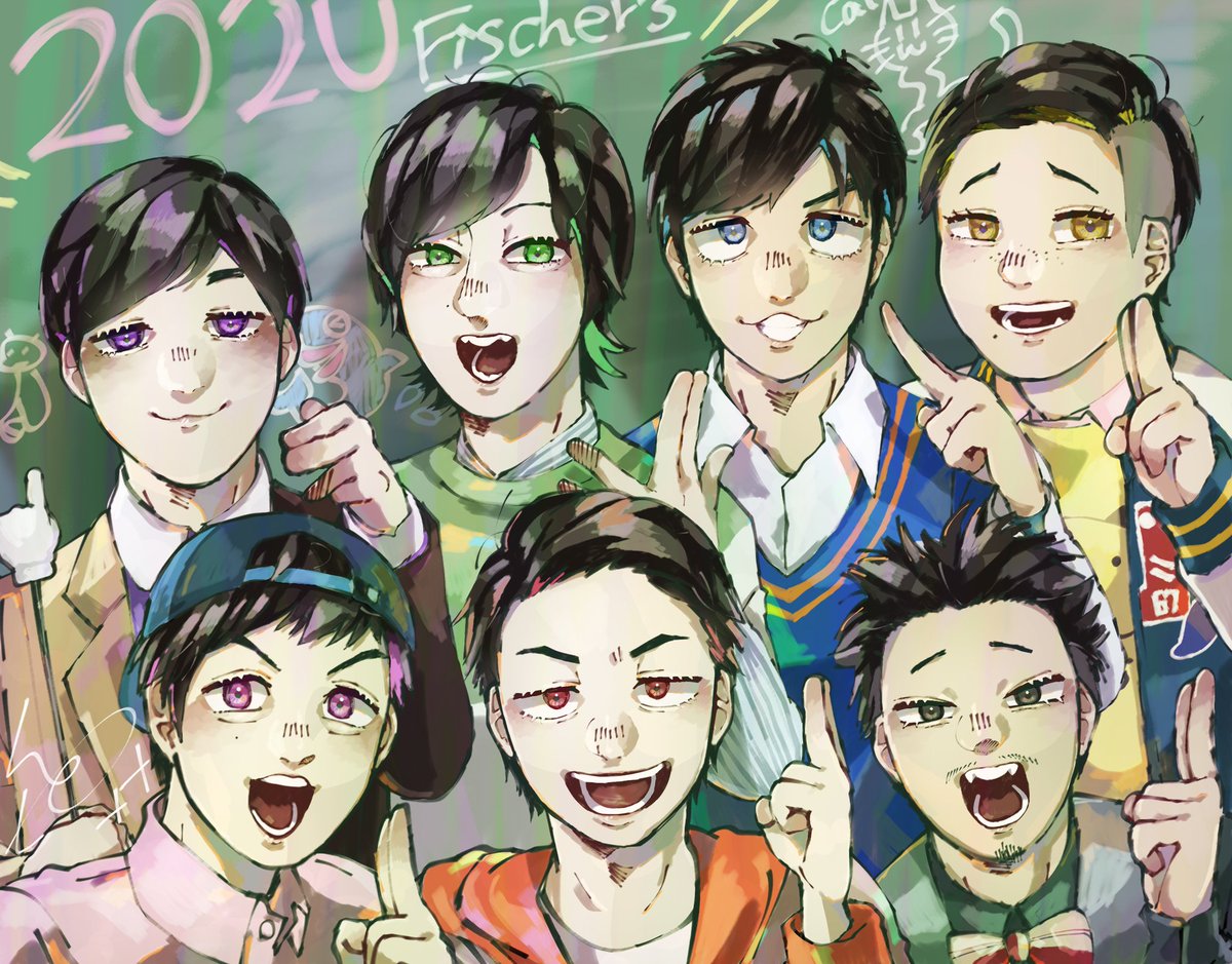 ライ Rye Twitter પર 遅くなりました今年の描き初め 新opとedが最高すぎた フィッシャーズ描いちゃった