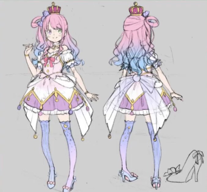 これが展開図らしいです。 かぁいい #姫森ルーナ初配信 #姫森ルーナ初放送