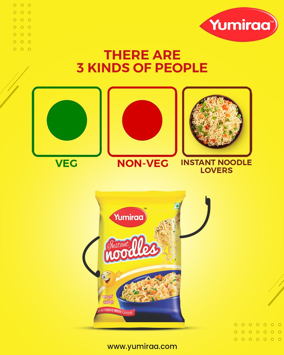 yumiraafoods's tweet photo. We choose the Delicious category- #Instant_Noodles_lovers.
Did you choose yours? 😋
https://t.co/K4CwlSxFR0
#InstantNoodlesLovers #Delicious #TasteDifferent #Unique #TryNow #Yummyness #Yumiraa #Yumiraaofficial #Tastemakers #Weekendspecial #HotNoodles https://t.co/AGJoECWKMP