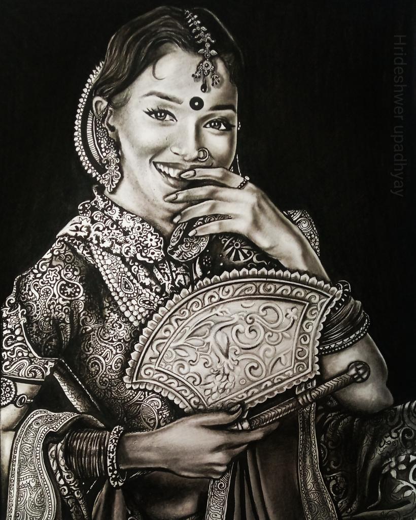 hrideshwer's tweet photo. #drawingandsketchingartwork #hrideshwerupadhyay #aligarhdiaries #madhuridixit #celebrities #celebratelovers #followmeoninstagram #@hrideshwer_upadhyay https://t.co/gGGQa0jCmM
