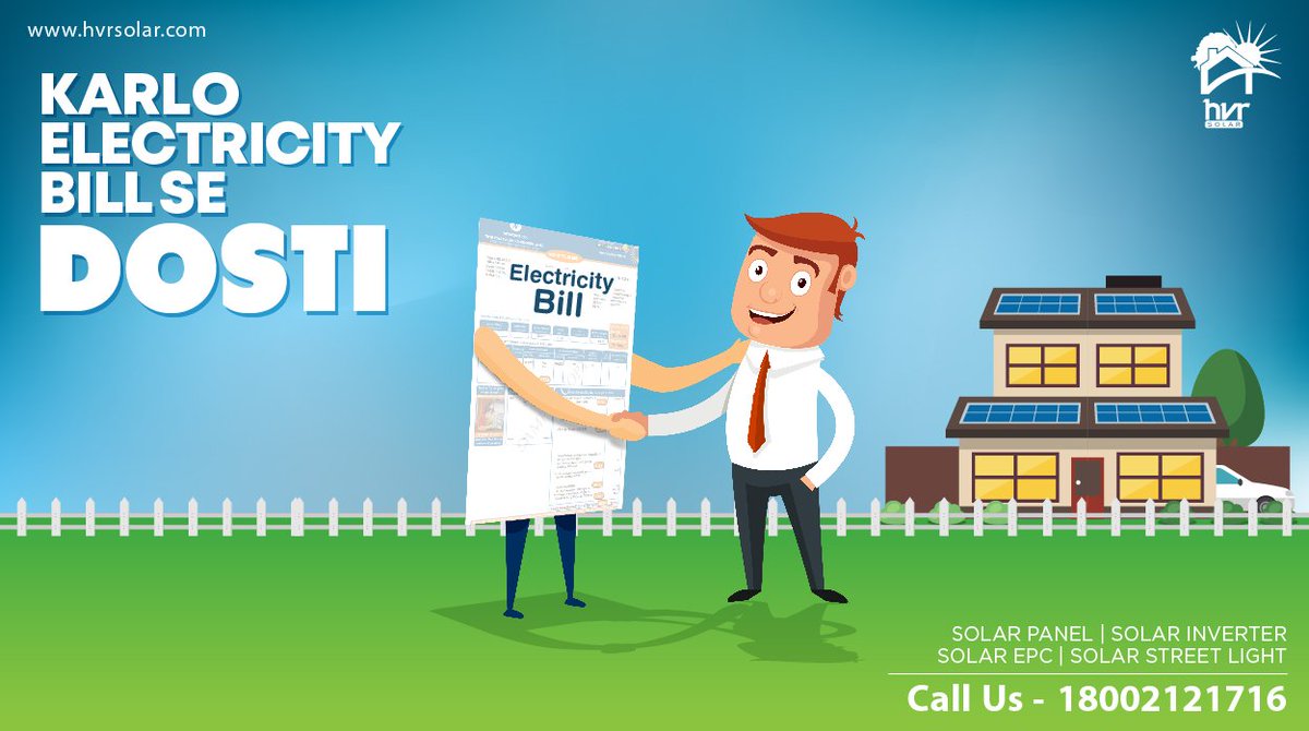 HVR_Solar's tweet photo. Don't let the heavy electricity bills affect you anymore!
Get solar system installed with HVR Solar & live a tension-free life.
.
.
.
#HeavyElectricityBills #GoGreen #GoSolar #SwitchToSolar #GreenEnergy #RenewableEnergy #SolarEnergy #SolarPanels #SolarPower #SwitchToSolarPanel https://t.co/MiRVYDrnCo