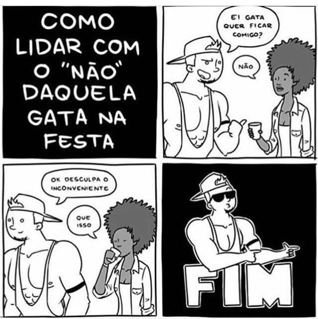 QuebrandoOTabu's tweet photo. “Como lidar com o ‘não’ daquela gata na festa” https://t.co/RYjKhG6xNn