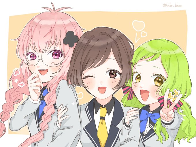 3人仲良しのtwitterイラスト検索結果