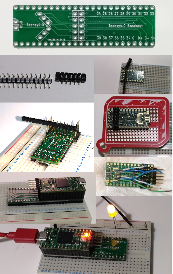 iamhodgy's tweet photo. #pjrc #teensy4 breakout 1st one assembled and it works
wrote an #arduino sketch to blink all I/O's
( 37 working I/O because I knocked some of the pads on the bottom of the #teensy off ) https://t.co/3Qzzoc3SlR