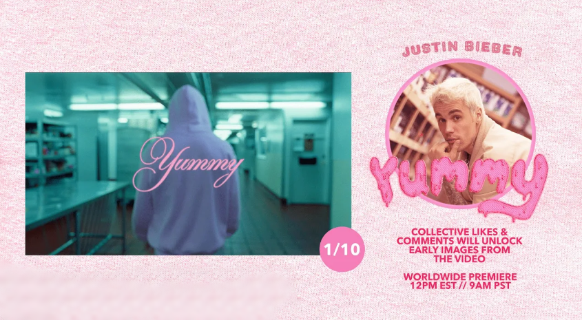 JBAOfandom's tweet photo. Comienzan a desbloquearse fotos del videoclip oficial! #Yummy #Bieber2020 #JBAO https://t.co/4fTMxPafWv