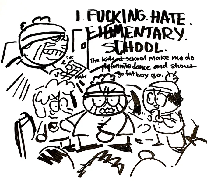 oh yeah a south park doodle i did 
