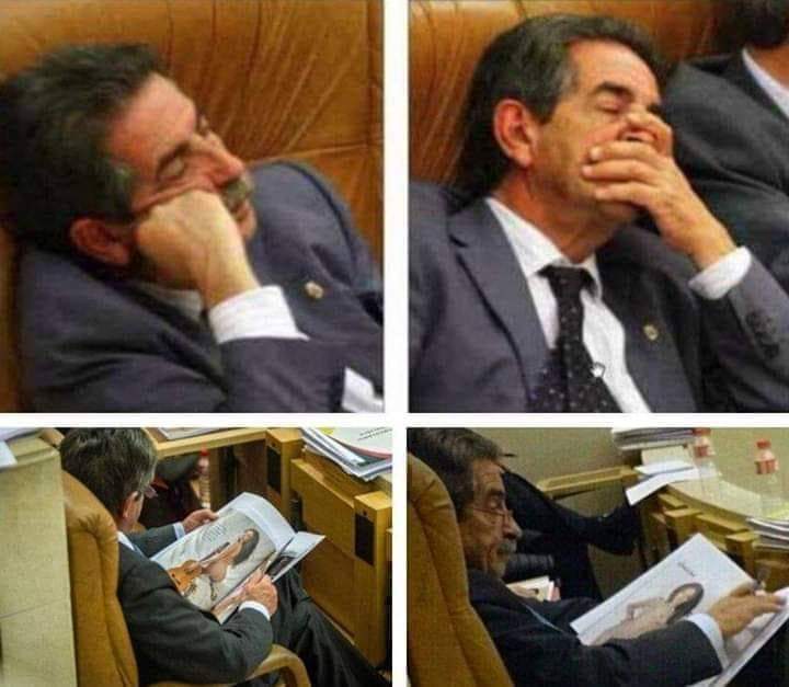 Lolasevaalospu1's tweet photo. Éste es el gran "trabajo" del falangista presidente de de la comunidad de Cantabria. Dormir y mirar mujeres desnudas, pero va dando clases de honestidad en las teles Ñordas.😡😡🤮🤮🤮 https://t.co/E3ZjIzI8mY