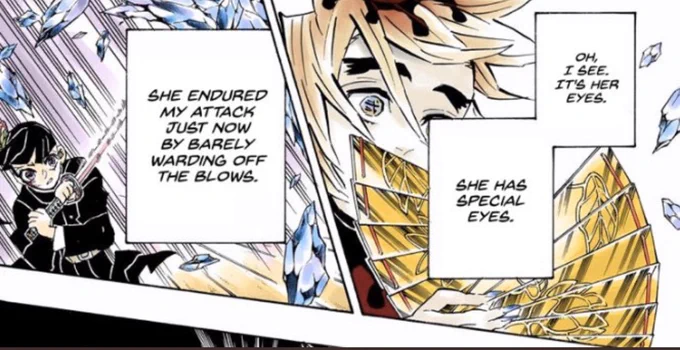 Douma: *tries slicing kanao's eyes out

Inosuke: so you have chosen death 
