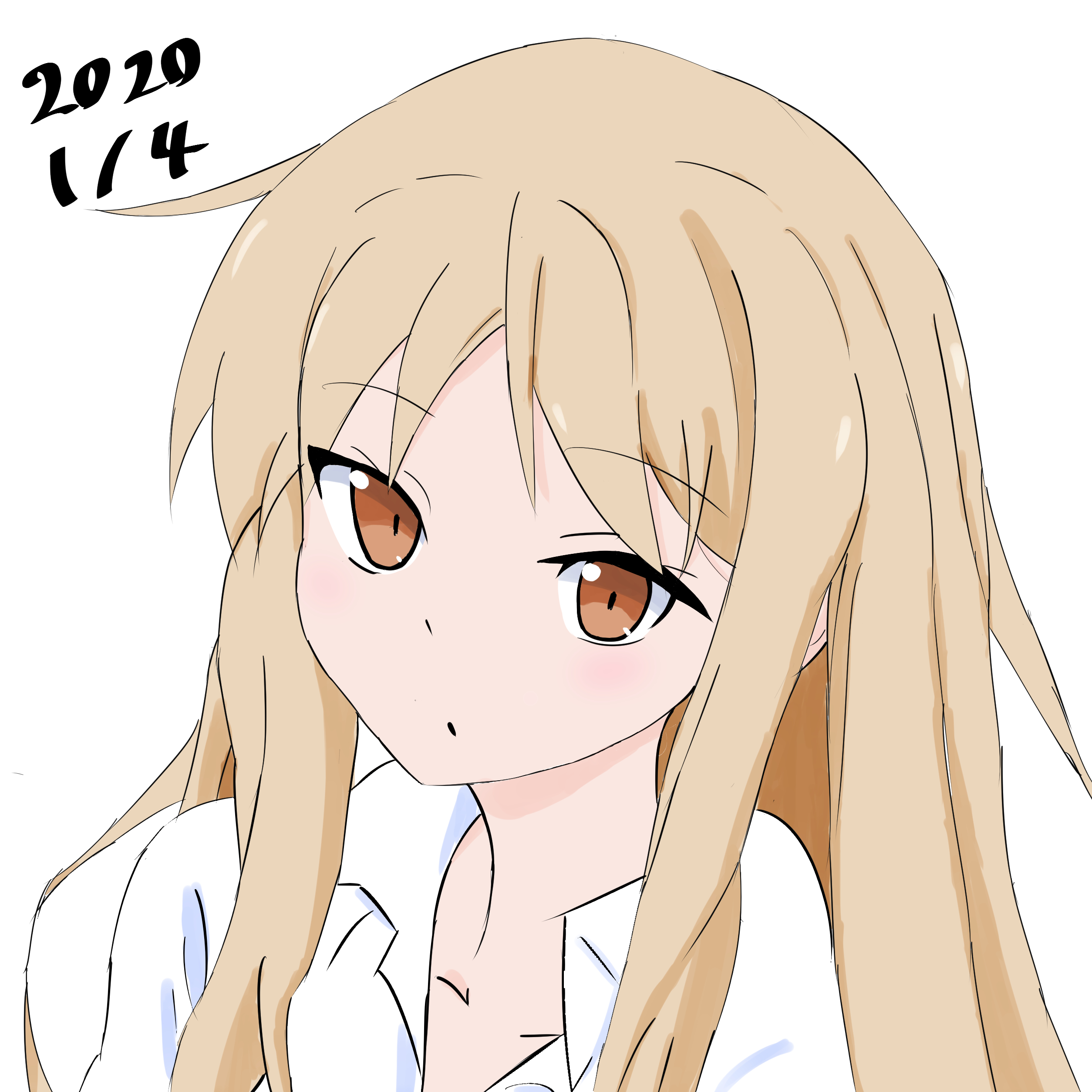 しなも 1 4 Sat イラスト練習２日目 さくら荘のペットな彼女の椎名ましろを模写しました 昨日の経験を生かしてクッリピングとかをして色を塗ってみたけどかんたんにきれいに影がつけれて自然な感じに仕上がりました T Co Lpn4o0bpez