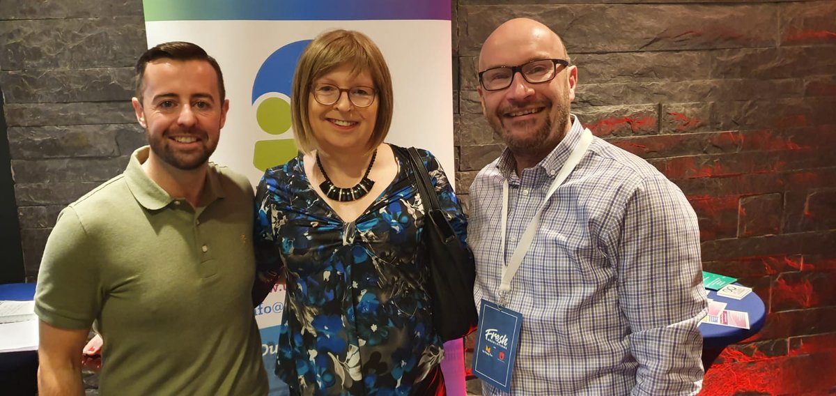 SportingPrideIE's tweet photo. Great day out at @TheUniversityO event #FreshResolutions, representing #SportingPride & @UnderTheRainb12! Always nice to bump into @goughd4 for a catch up also 😁 https://t.co/r3Axs4TIpT