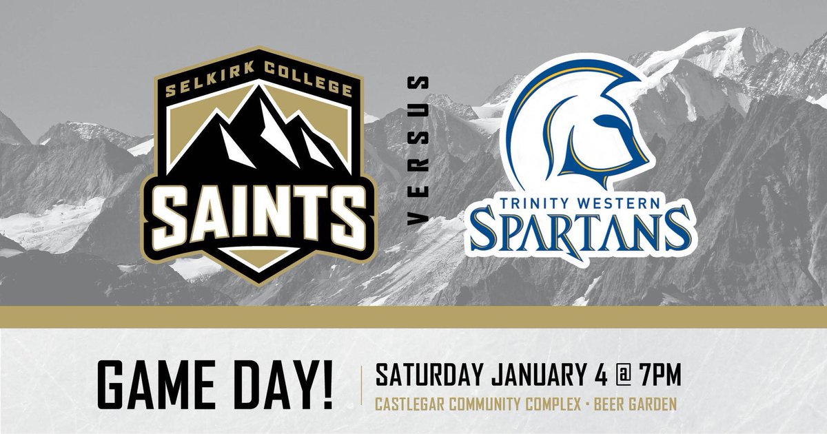 🚨🚨GAME DAY🚨🚨 Selkirk Saints  take on <a href="/twuhockey/">TWU Spartans Hockey</a> in the first of a two game series at the Castlegar Complex at 7PM tonight!! For more information on the Selkirk Saints please visit gosaints.ca or selkirk.ca/saints #selkirksaints #saintsnation