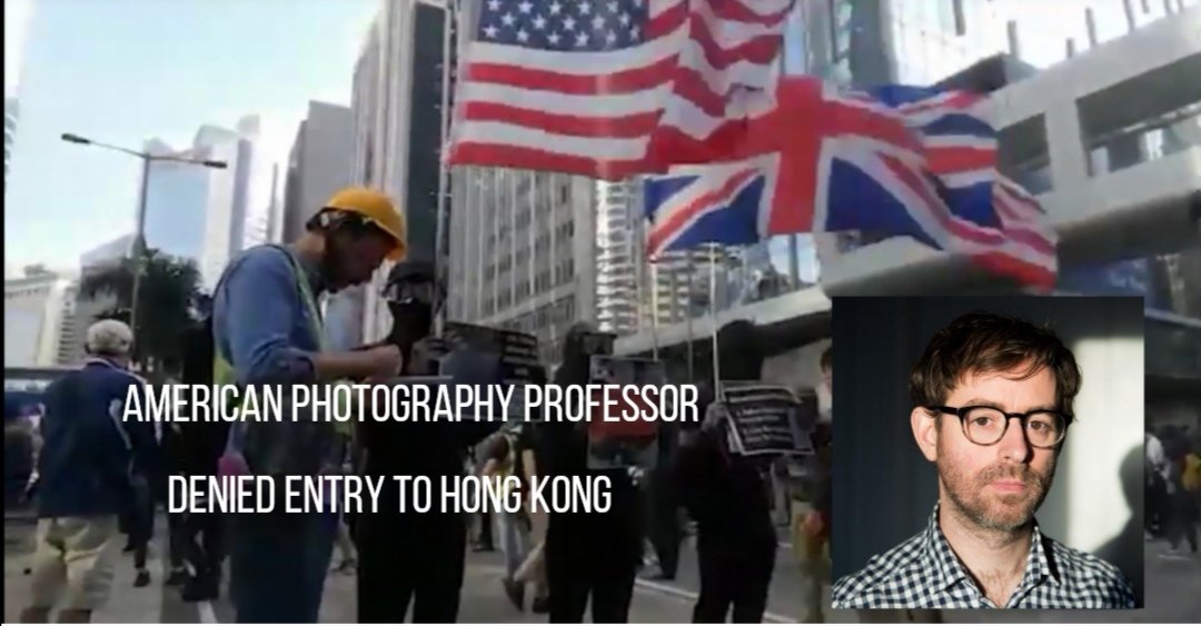 HongTruth's tweet photo. #US Photography Professor denied entry to #HongKong

Previous Head of #MassachusettsCollegeofArtandDesign, #MatthewConnors, who previously came to #HK, was detained for 5 hours before being denied entry to #HK. This is 3rd time he travelled to #HK since anti-government protests. https://t.co/nqXHjLkzhn