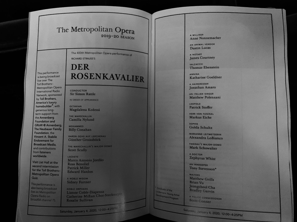 #DerRosenkavalier 3, the final performance. It’s been an absolute joy @GGboeck @SchultzGolda @polenzanitenor #CamillaNylund #MagdalenaKozena #MarkusEiche @SirSimonRattle @MetOperaChorus @METOrchestra @MetOpera