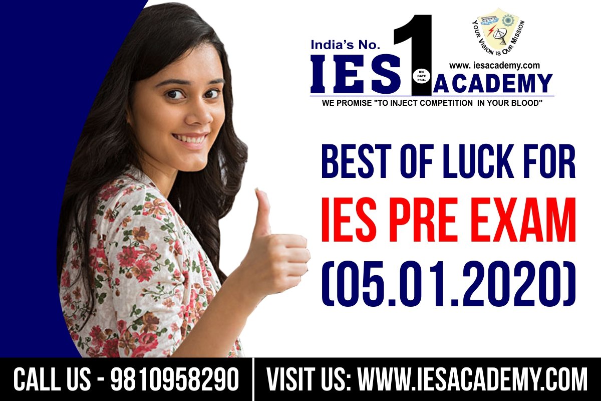 iesacademy1's tweet photo. Best of Luck to all IES Aspirants attending IES PRE EXAM tomorrow.
#IESACADEMY #GATEPREPARATIONS #GATE2021 #GATE2020 #IES #Psu #publicsector #vacancy #exam #examseason
#examtips #examday #examstress
#examination #entranceexam #engineers #engineering #mechanicalengineer https://t.co/aoyGUU8pz7