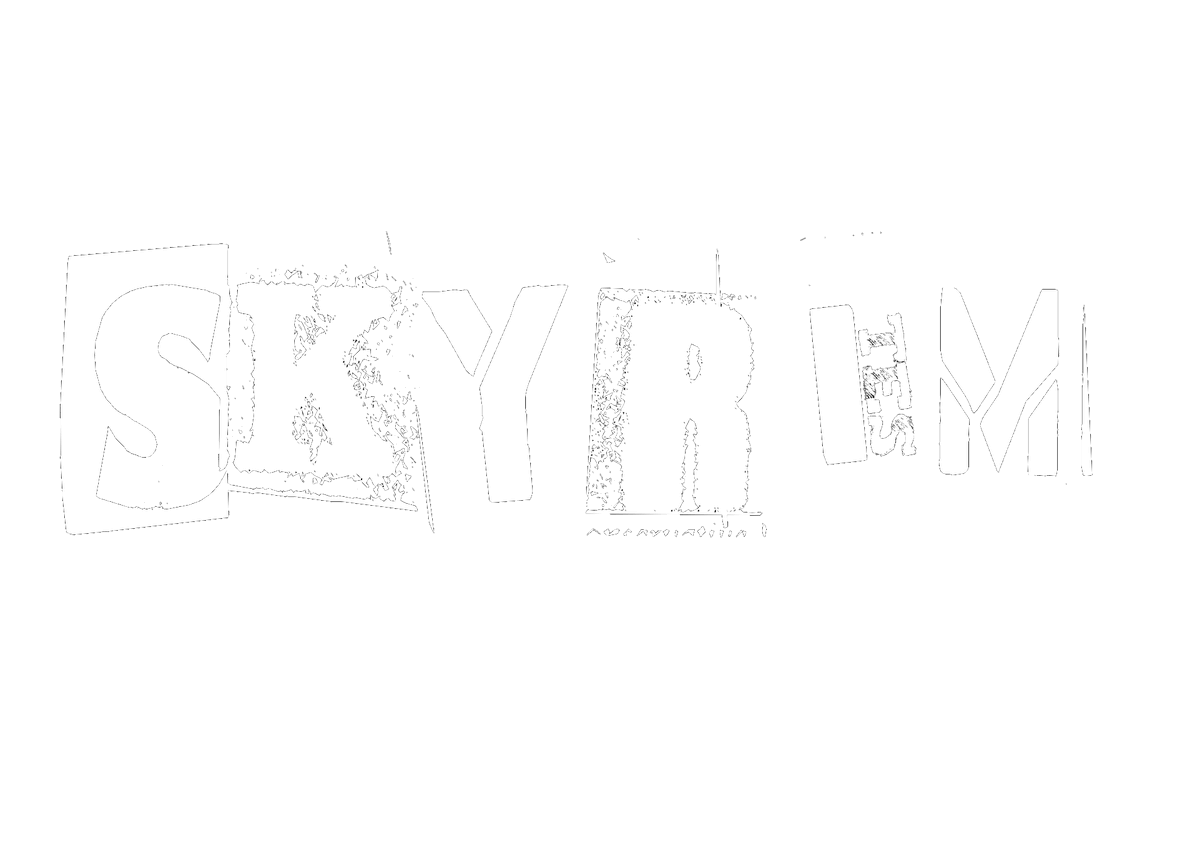 画像をダウンロード Skyrim ロゴ