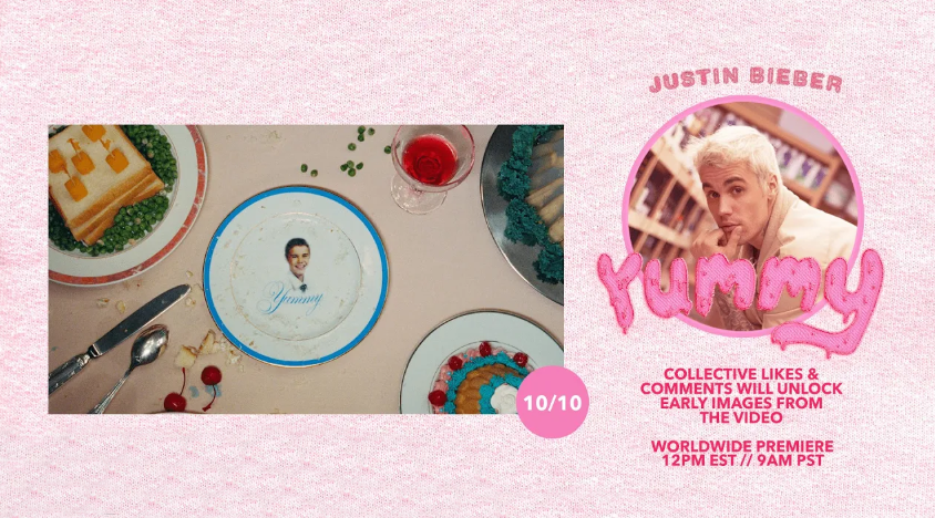 JBAOfandom's tweet photo. Últimas fotos desbloqueadas del videoclip oficial! Ahora sólo resta esperar los últimos minutos! #Yummy #Bieber2020 #JBAO https://t.co/79daWWyQvT