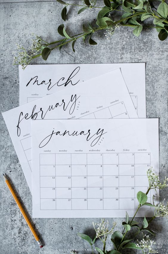 makinghomebase's tweet image. I love the simplicity of this free printable 2020 calendar: buff.ly/2Qlj6ly