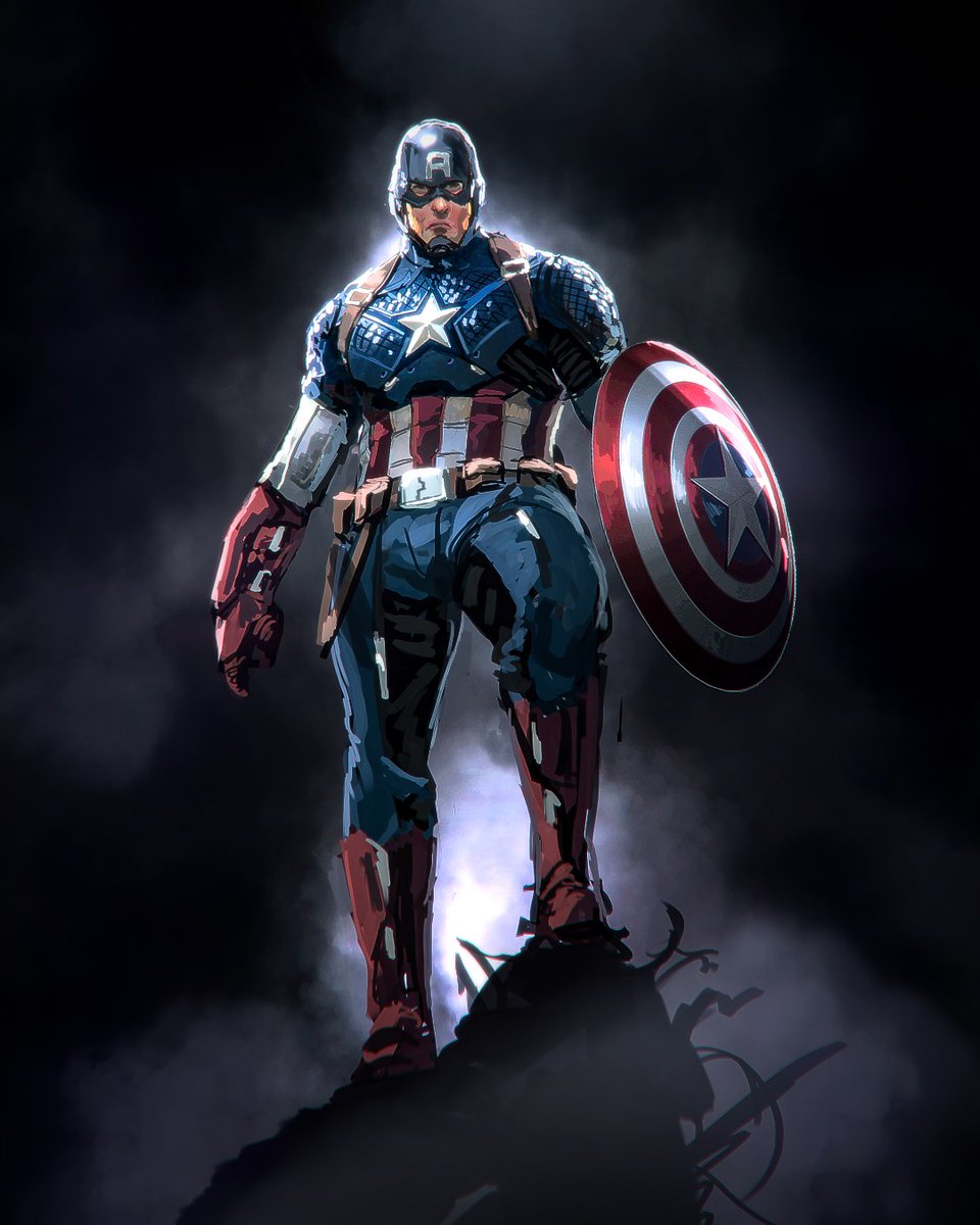 cloganart's tweet photo. #CaptainAmerica 🇺🇸⭐ speedpaint from a while back in his Marvel Now outfit! Fun piece!
.
.
.
.
#Avengers #Marvel #charleslogan #clogan #cloganart #illustration #fanart #comicsart @Marvel #dailyart #geeksillustrated #art https://t.co/L51NdzYwcf