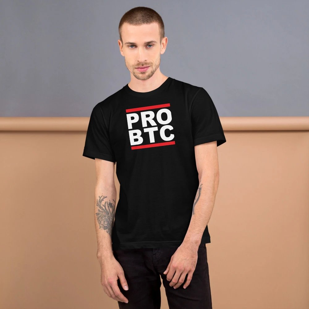 BITCOINTELPRO's tweet photo. Prove to everyone that you are #ProBTC with this t-shirt. 
https://t.co/kWaA9Rwo96 https://t.co/vTcp8bxo48